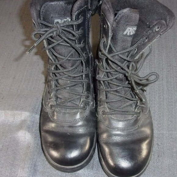 RESPONSE GEAR BY T.O.F.O. BLACK SIDE ZIP TACTICAL WORK SIZE 7 BOOTS SV 282 main image 11